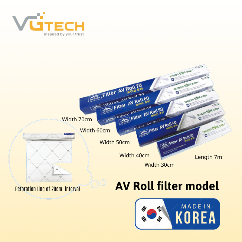 Giải pháp lọc khí & kiểm soát bụi - AV FILTER ROLL